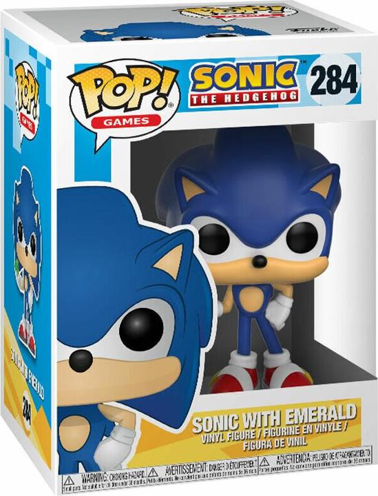 Actual product image Funko POP! - Sonic The Hedgehog: Sonic (Emerald)