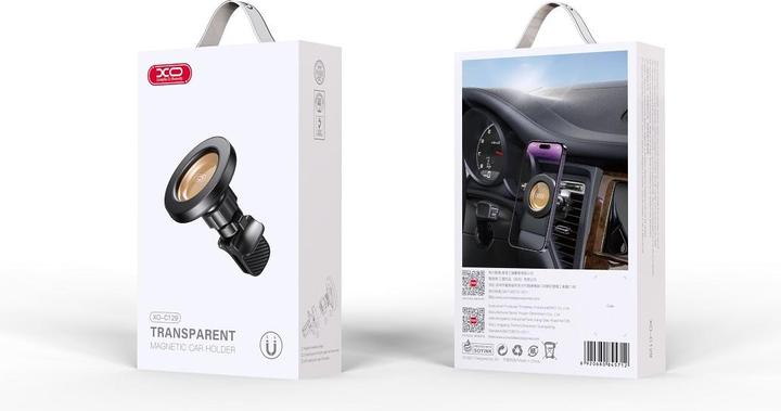 Actual product image xO car holder 129 magnet black-transparent for air outlet