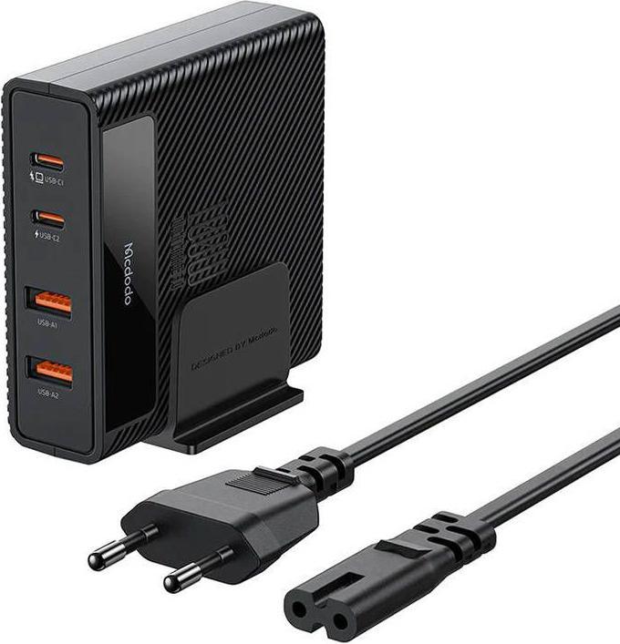Mcdodo GaN 100W charging station CH-1802, 2x USB-C, 2x USB-A (black) (100 W, 1 Port)