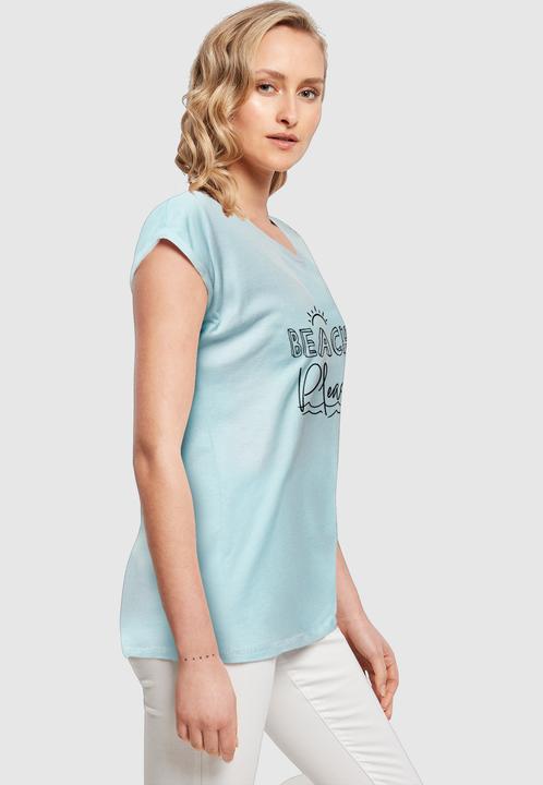 Produktbild Merchcode Ladies Beach Please Extended Shoulder Tee - 112615 (XL)