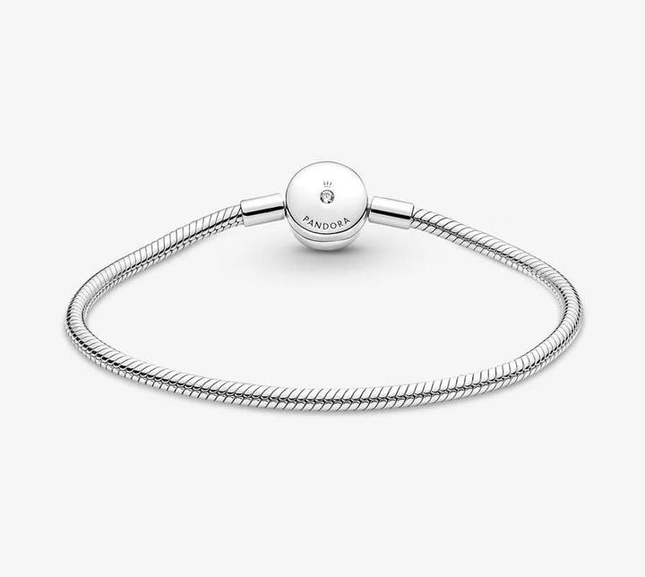 Produktbild Pandora Moments Halo Snake Chain Armband (20 cm, Sterling-Silber)