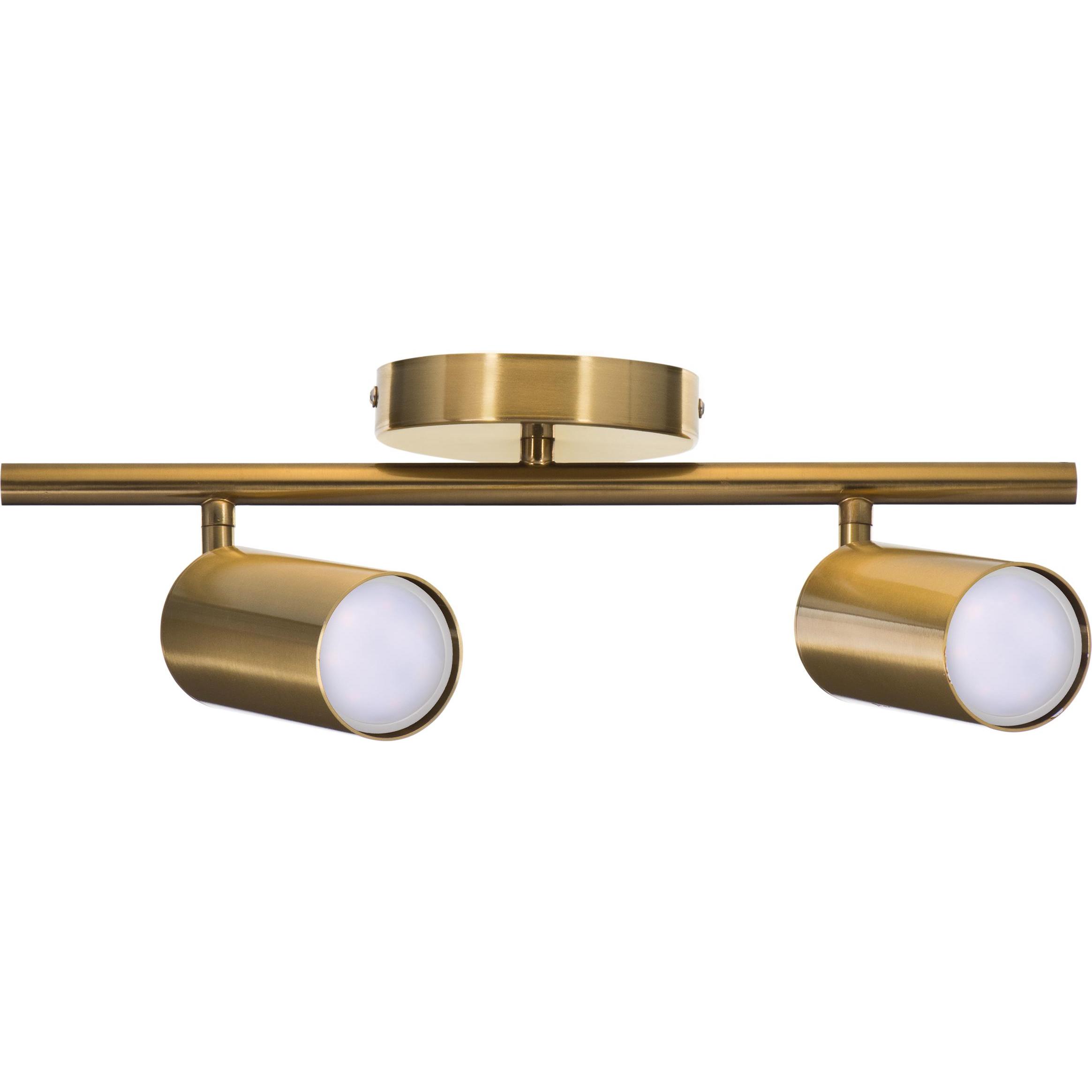 Activejet, Wandleuchte + Deckenleuchte, SPECTRA doppelter goldener Deckeneinbau-Wandleuchten-Streifenstrahler GU10 für W...
