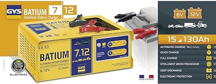 Image du produit GYS Batium 7/12 (12V, 6V, 7 A)