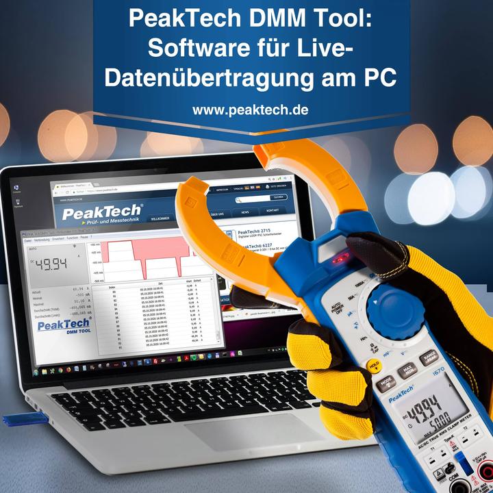 Actual product image Peaktech P 1670 Current clamp meter (CAT III 600V, CAT II 1000V)