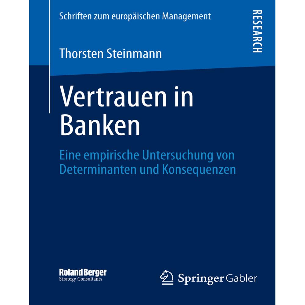 Vertrauen in Banken, Fachbücher von Thorsten Steinmann