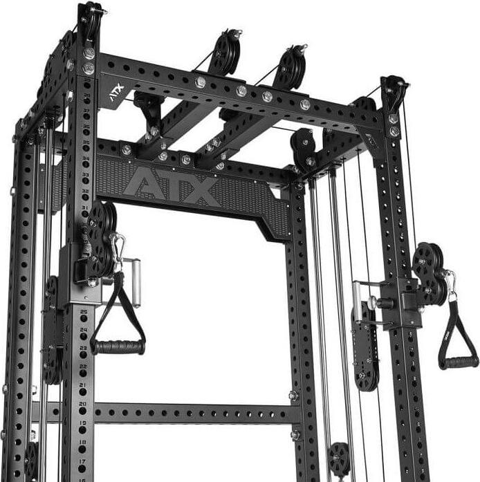 Actual product image ATX Multi Pull Half Rack with 2 x 110 kg plug-in weights