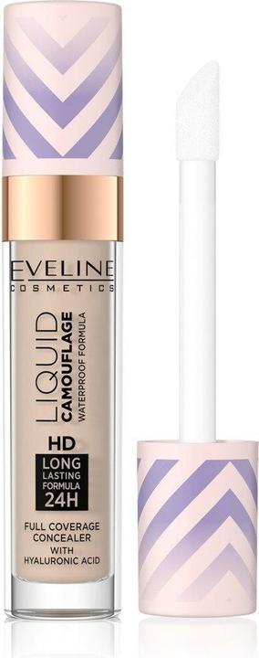 Eveline Liquid Camouflage Waterproof Concealer with Hyaluronic Acid No. 05 Light Sand 7.5ml