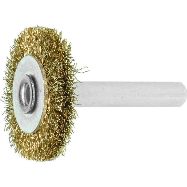 Thumbnail - Lessmann, Schleifmittel, Rundbürste Ø 30 mm Schaft 6 mm Drahtstärke 0,2 mm Messing 5 mm 20000 min-¹