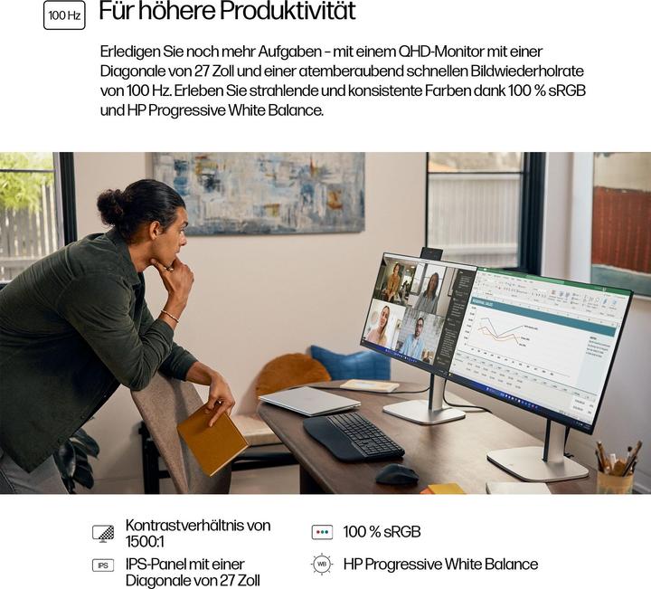 Produktbild HP Series 5 Pro 527pq (2560 x 1440 Pixel, 27")