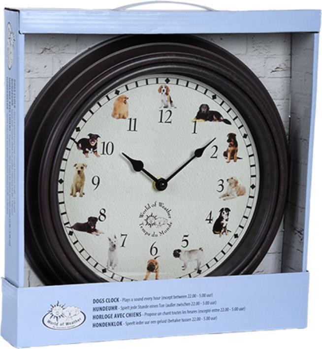 Actual product image Esschert Design Clock with dog sounds (30 cm)