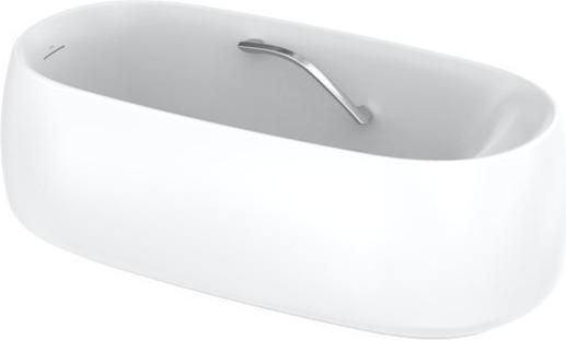 Produktbild TOTO Floating Badewanne, rund, freistehend, 1700x835x580mm, mit Wannengriffe, Recline Comfort (170 cm, 83.50 cm)