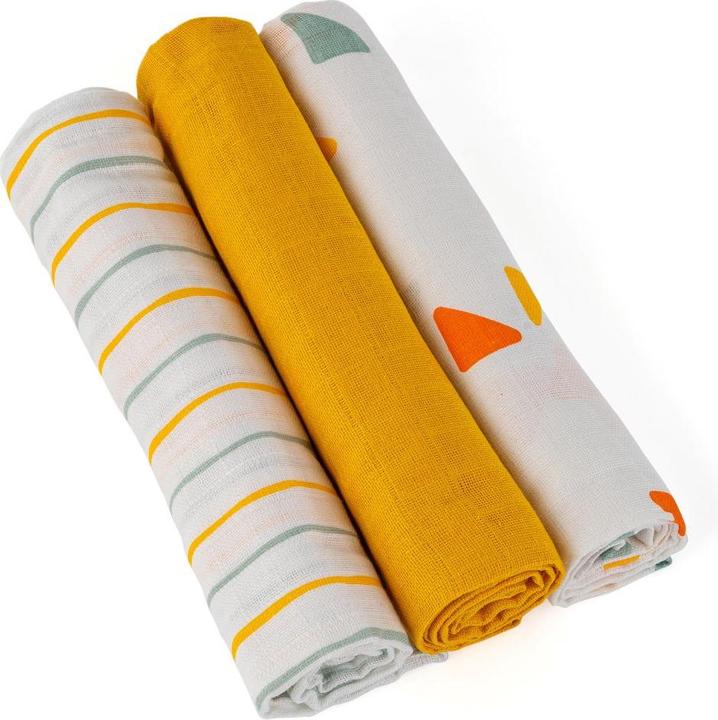 Actual product image La Loona LaLoona muslin nappies & muslin cloths Muslin nappies / muslin cloths / burp cloths OEKO-TEX® 3-pack (70 cm, 70 cm)