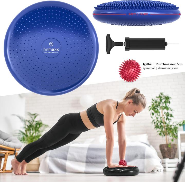 Actual product image BeMaxx Fitness Balance Seat Cushion, Set of 6 Blue