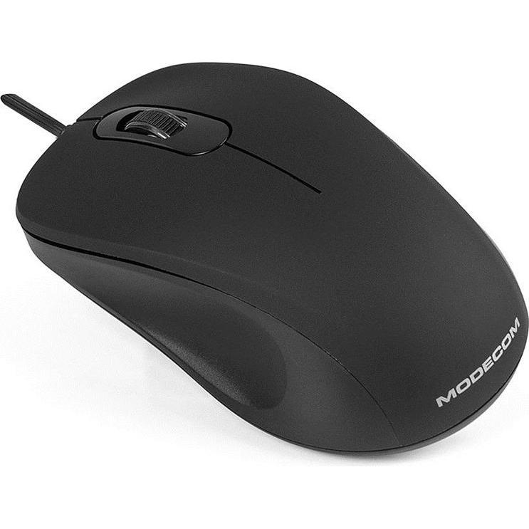 Thumbnail - Modecom MC-M10 Maus Beidhändig USB Typ-A Optisch 1000 DPI (Kabelgebunden), Maus, Schwarz