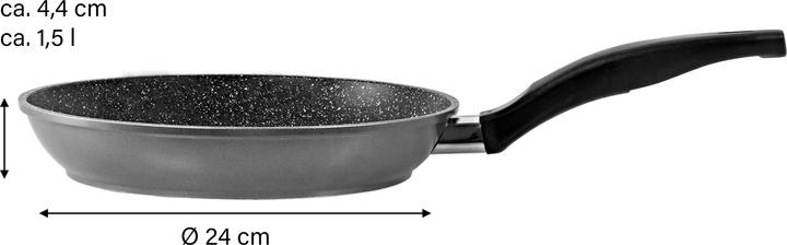 Produktbild Stoneline 6841 frying pan 24 cm (24 cm, Bratpfanne, Aluminium)