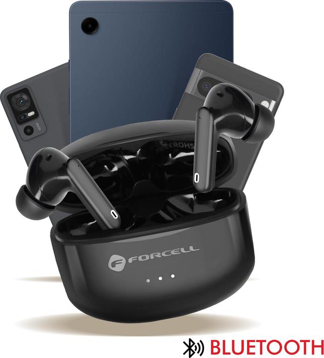 Actual product image Forcell TWS-FCL-BK, 8 hours duration (ANC, 8 h, Wireless)