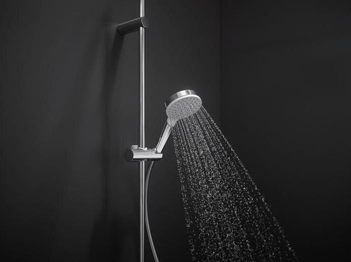 Immagine prodotto hansgrohe HG Handbrause CROMETTA 1jet DN 15 EcoSm Version 9 l/min weiss/chrom (1 Tipo di fascio, 9 l/min)