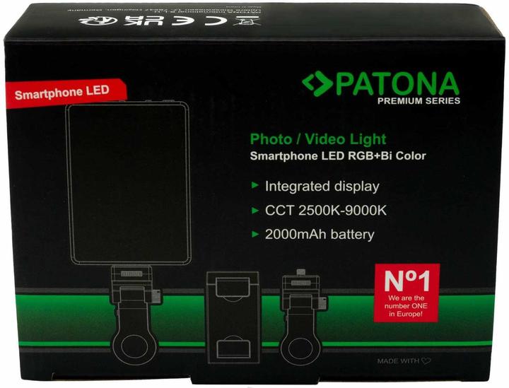 Actual product image Patona Smartphone RGB/Bi-colour light (Video light)