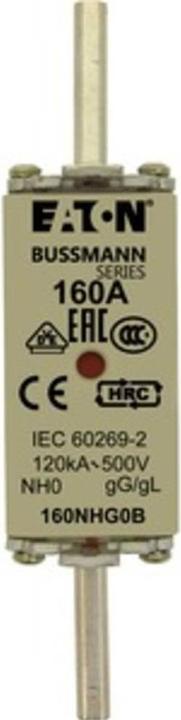 Actual product image Bussmann NH FUSE 160A 500V GG/GL SIZE 0 (160 A)
