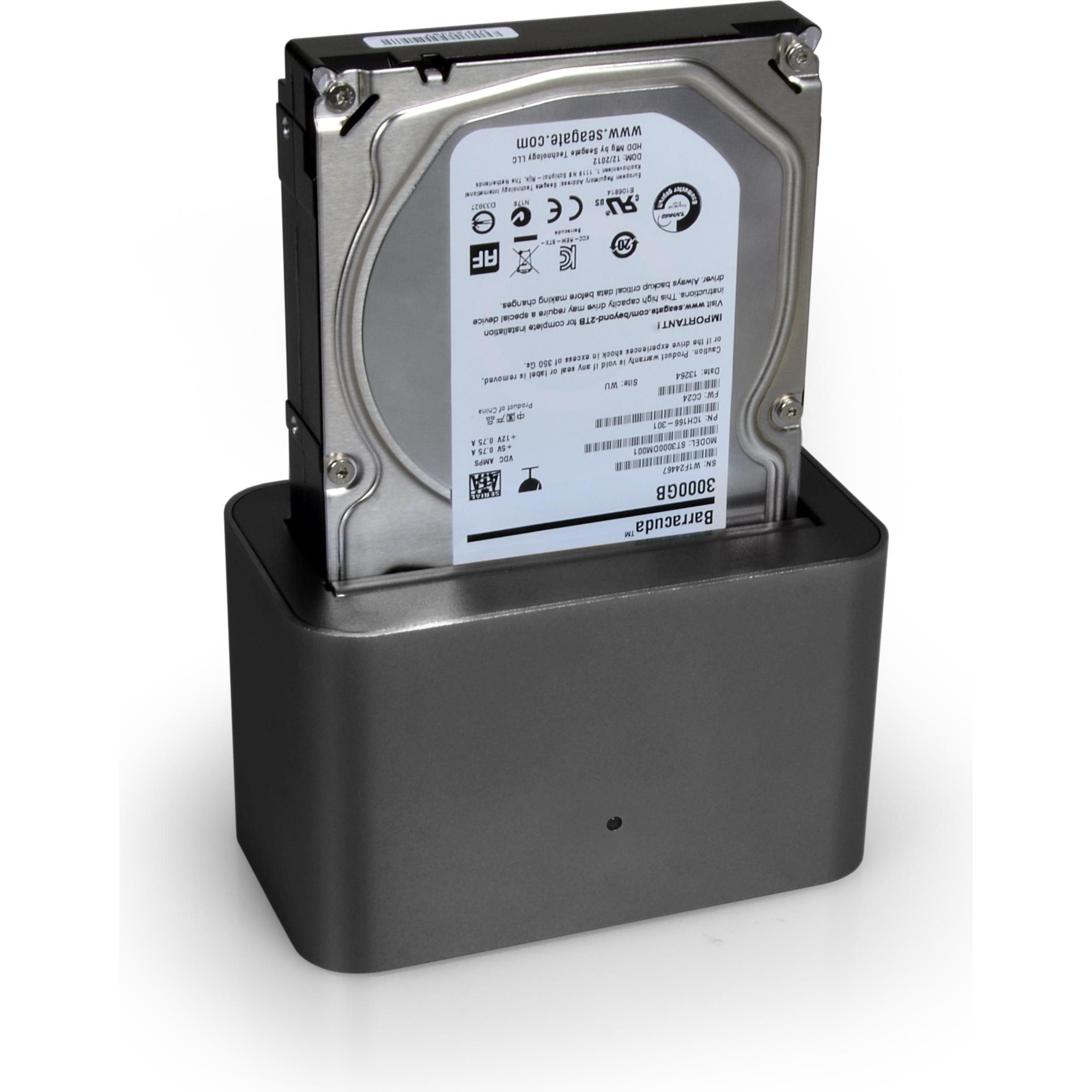 Thumbnail - Port Designs HDD Docking Station (USB-A, 1 Ports), Dockingstation + USB Hub, Schwarz