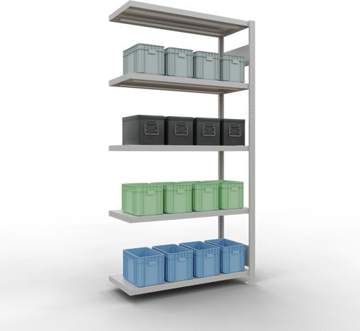 Immagine prodotto Schulte Lagertechnik MULTIplus250 sistema di alloggiamento aggiuntivo senza bulloni con bulloni di lunghezza