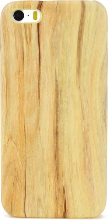 Produktbild König Design Apple iPhone 5 / 5s / SE TPU Handy Hülle Holz Optik Schutz Case Vintage Cover (Apple iPhone 5)