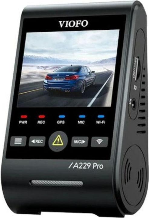 Actual product image Viofo A229 Pro 2CH - 4K dual dashcam - Inclusief gratis cpl Filter - 2023 model (GPS receiver, Built-in microphone, Night vision, Accelerometer, Built-in display, Wi-Fi, 4K)