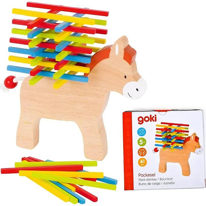 Actual product image Goki Balance Game Pack Mule (German, 2 - 4 Players)