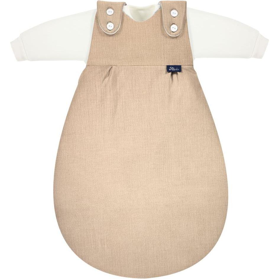 Alvi, Babyschlafsack, Schlafsäcke Schlafsack Baby-Mäxchen 4 Season Mull - Sand-Beige
