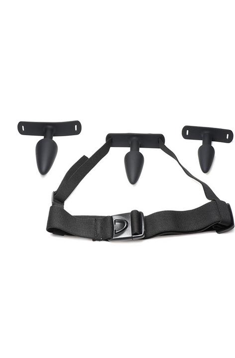 Produktbild Master Series Bum-Tastic Trainer Set Silicone 3 Piece Anal Plug Set with Harness