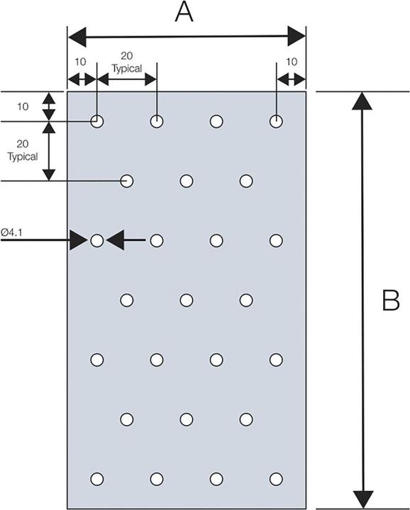Immagine prodotto Simpson Sst Stris. di lamiere forate SST 200/1200/2 (1 pz.)