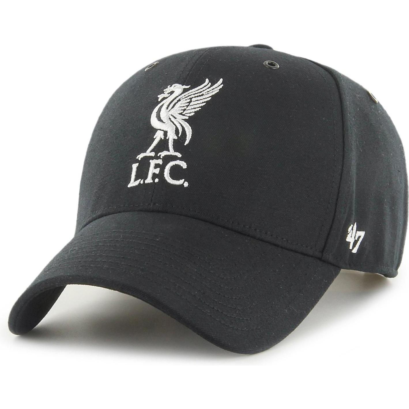 47 Brand, Herren, Cap, Relaxedfit Aerial FC Liverpool, Schwarz, (One Size)