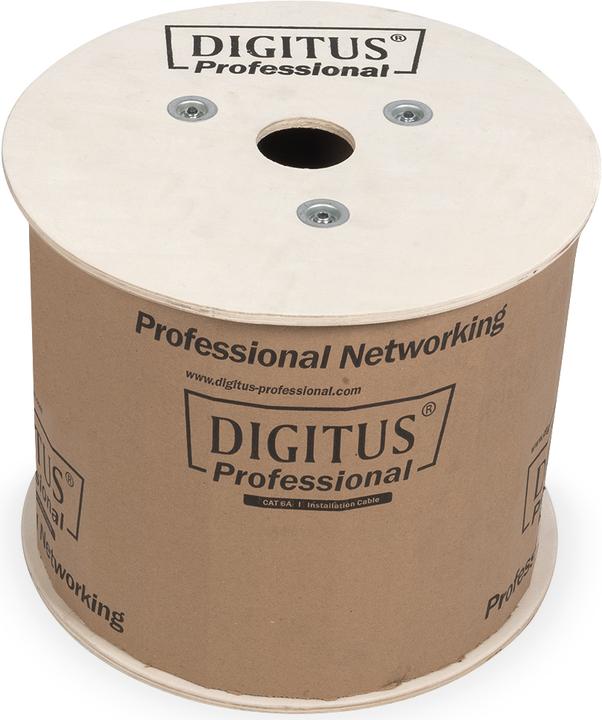 Produktbild Digitus Cat.6A U/UTP Verlegekabel, 500 m, simplex, Eca (U/UTP, CAT6a, 500 m)