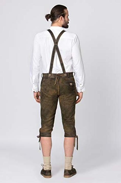 Image du produit Stockerpoint Lederhose Kniebund incl. Gürtel SIGMAR4 bison gespeckt (46)