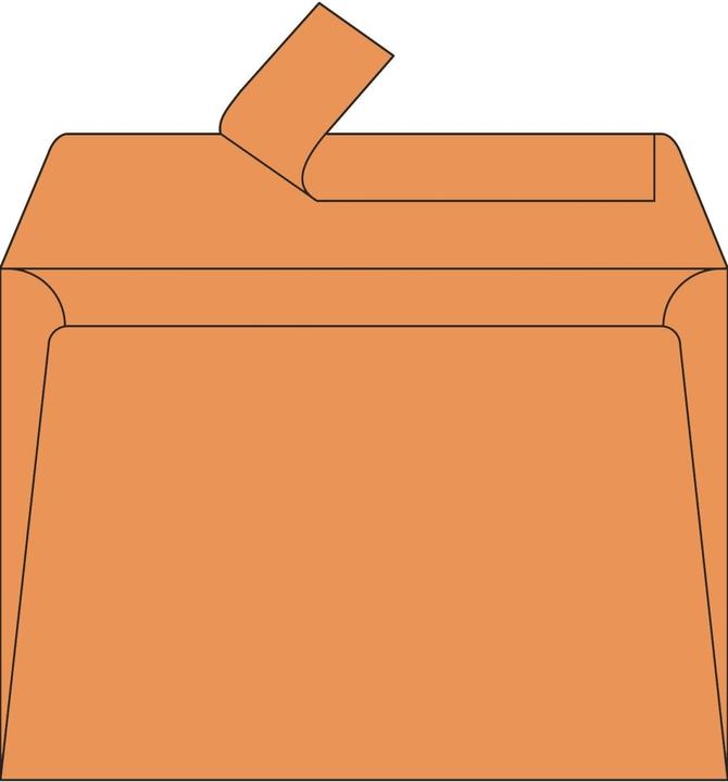 Produktbild Clairefontaine Pollen by Briefumschlag C6, clementine (114 x 162 mm, 20 x)