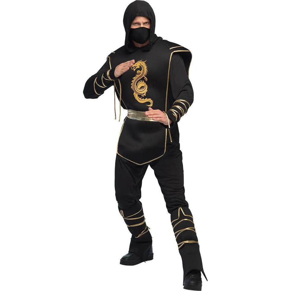 Boland Schwarzer Ninja Hanzo Herrenkostüm (58, 60)