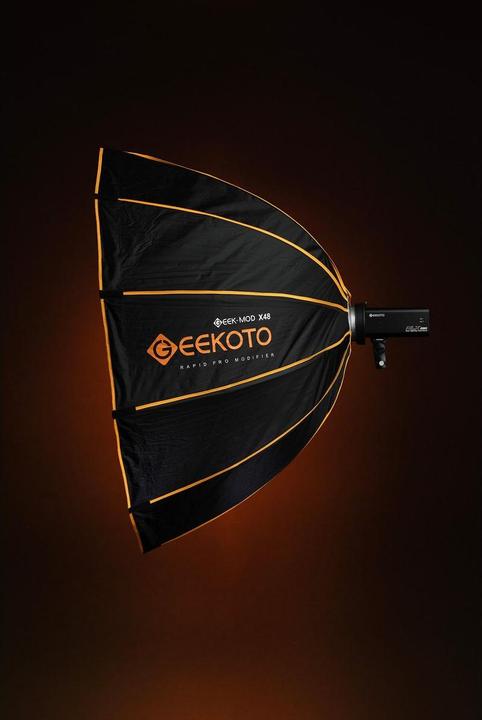 Immagine prodotto Geekoto Softbox ottagonale a ripiegamento rapido 48 Wide per luce con attacco Bowen (Soft box)