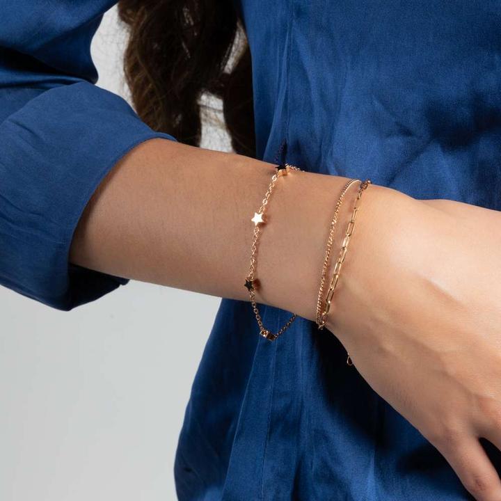 Immagine prodotto Bijouteria Bracciale (20 cm, Acciaio inossidabile, Rivestimento in PVD (colore oro))