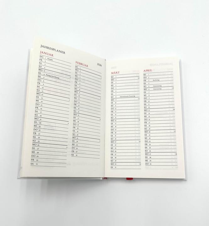 Produktbild Katzen Taschenkalender 2026 (1 Woche / 1 Seite)