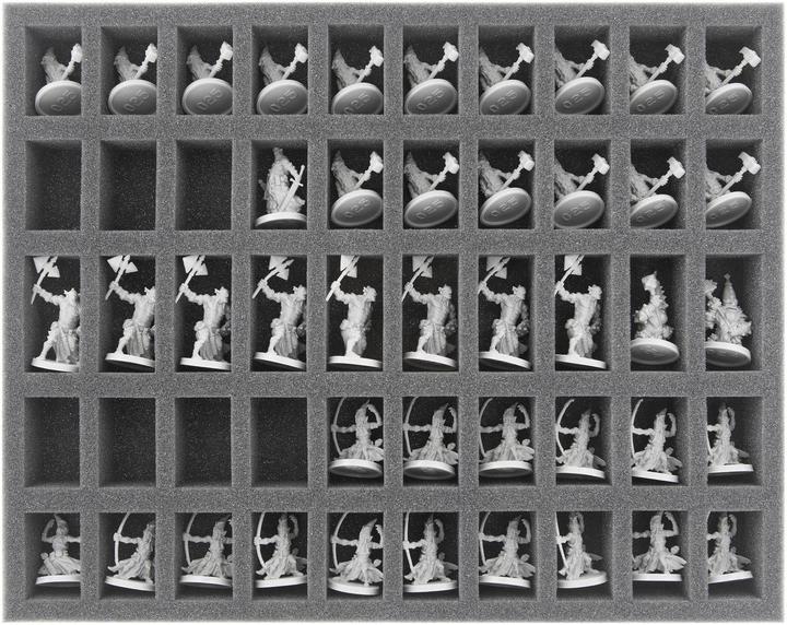 Immagine prodotto Feldherr FH57726 - Scatola di immagazzinamento M - per 200 miniature (Schiuma solida, Materiale sintetico)