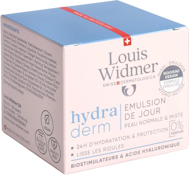 Actual product image Widmer Louis Hydraderm Tagesemulsion ohne Parfum 50 ml (50 ml, Day cream)