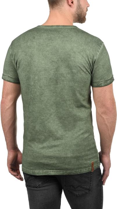 Immagine prodotto Solid Tihn T-Shirt A Maniche Corte Maglietta Da Uomo Con Collo Grandad In Cotone 100% (S)