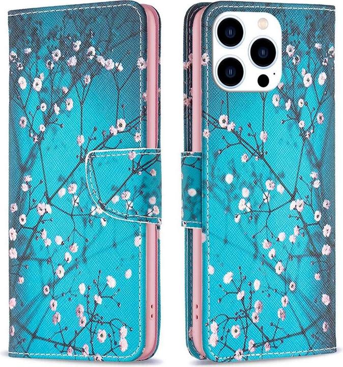 Actual product image Ueli Express iPhone 14 Pro book case Case with card holder Blossom Forest (Apple iPhone 14 Pro)