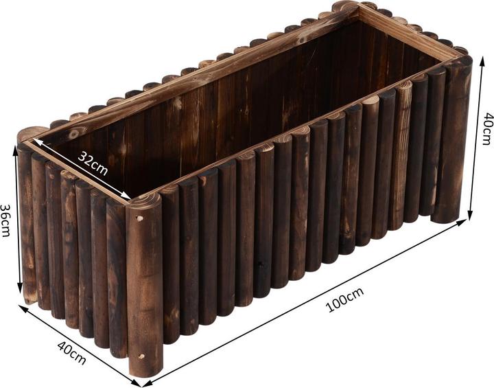 Image du produit Outsunny Blumenkasten (40 x 40 x 40 cm)