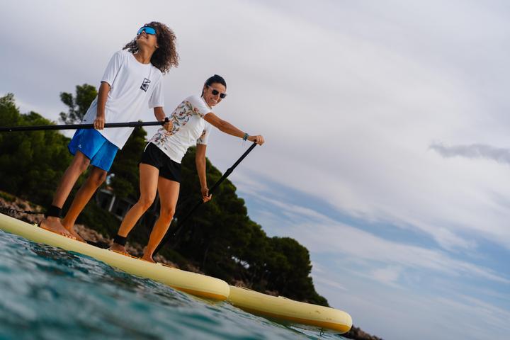 Image du produit Itiwit Pack Stand up paddle gonflable 9'6, 1 personne (jusqu'à 80kg) - 100 Jaune (9'6")