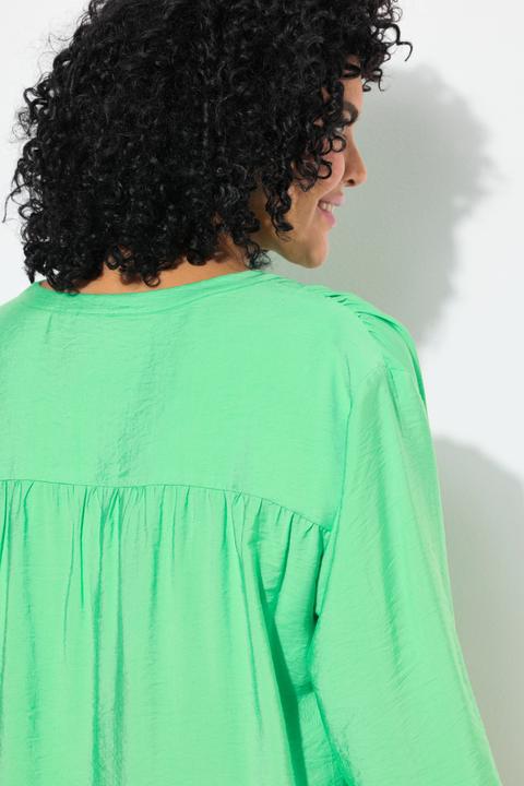 Immagine prodotto Ulla Popken Blusa dal taglio oversize con scollo a tunica e maniche a 3/4 (62)