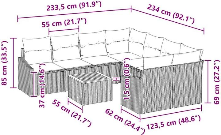 Produktbild vidaXL Graysen