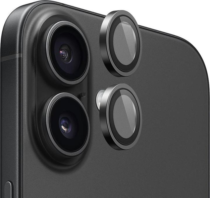 Image du produit Blueo - Original Metal Frame Lens Protector (2 pack) - iPhone 16 / iPhone 16 Plus - Black (2 pièce(s), Apple iPhone 16, Apple iPhone 16 Plus)