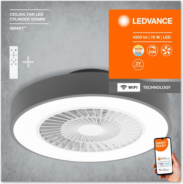 Immagine prodotto Ledvance Ventilatore Da Soffitto Wifi Intelligente Tw Gr (2300 lm)