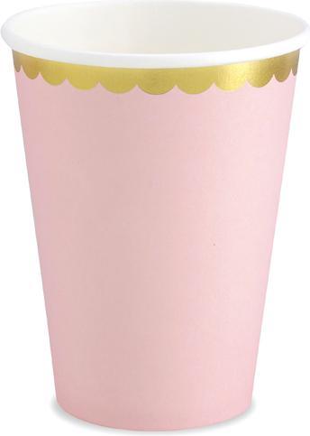Actual product image Partydeco Cups, light pink, 220ml (1 pkt / 6 pc.) (6x)